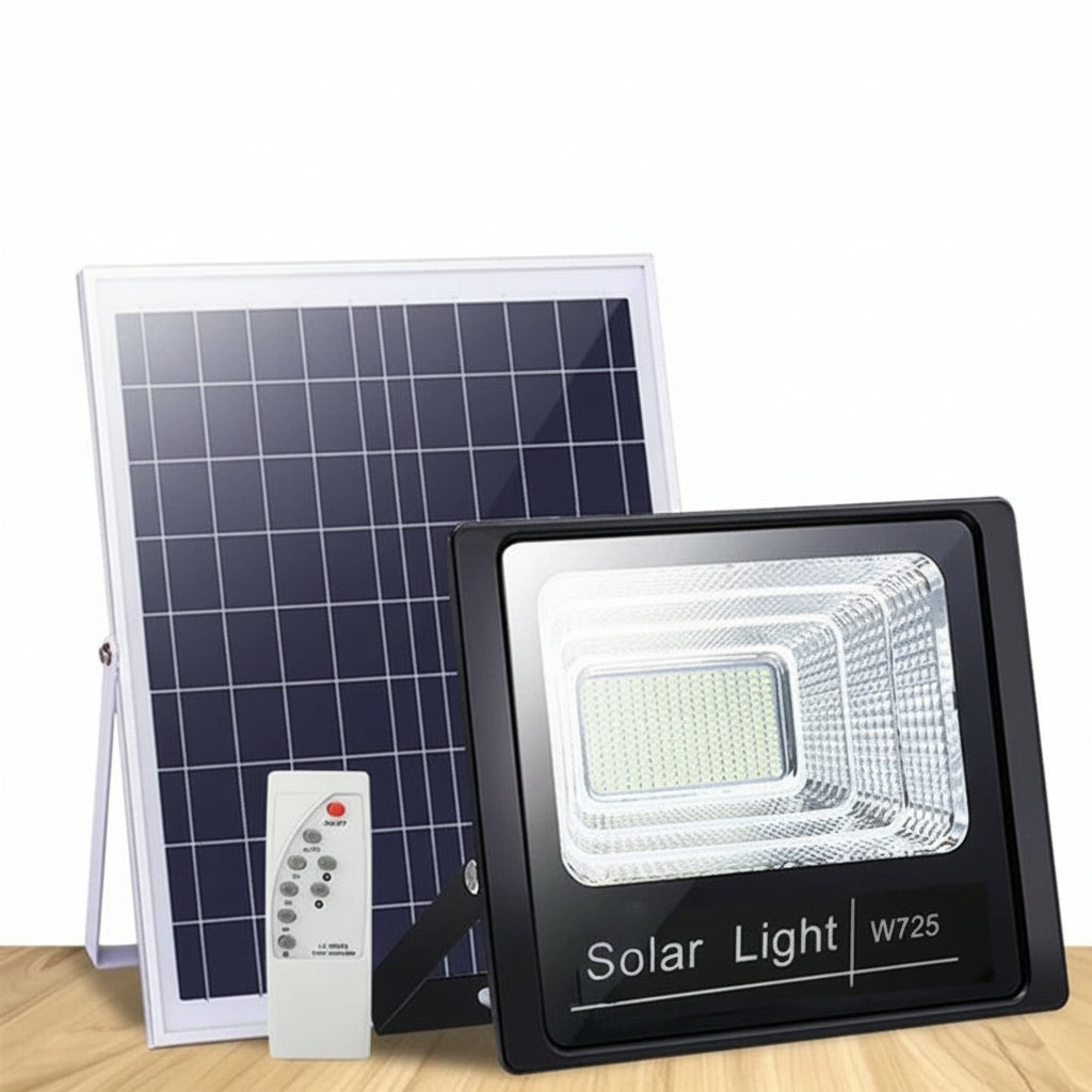 Lampa solara – 600W / 500W / 400W / 300W / 200W / 100W / 50W, cu panou solar si telecomanda
