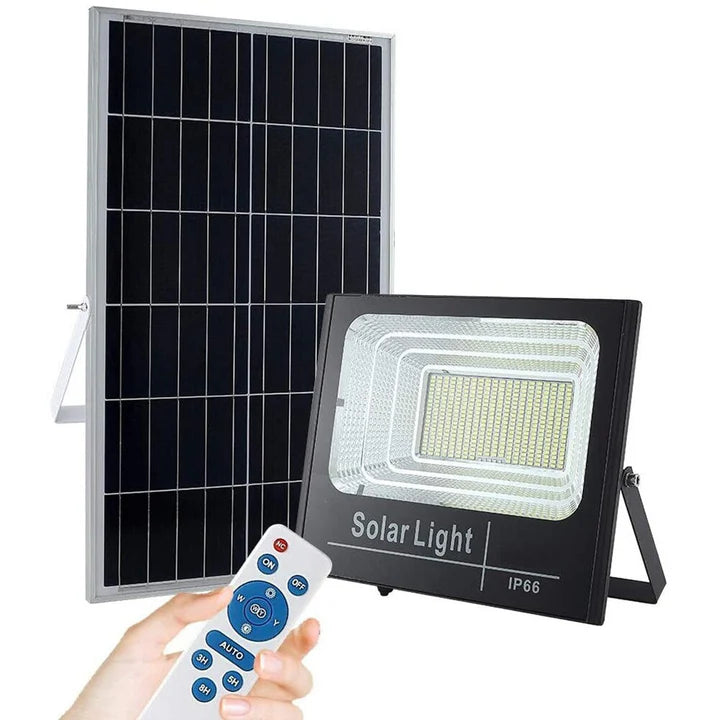 Lampa Solara Exterior 50W cu Panou Fotovoltaic si Telecomanda