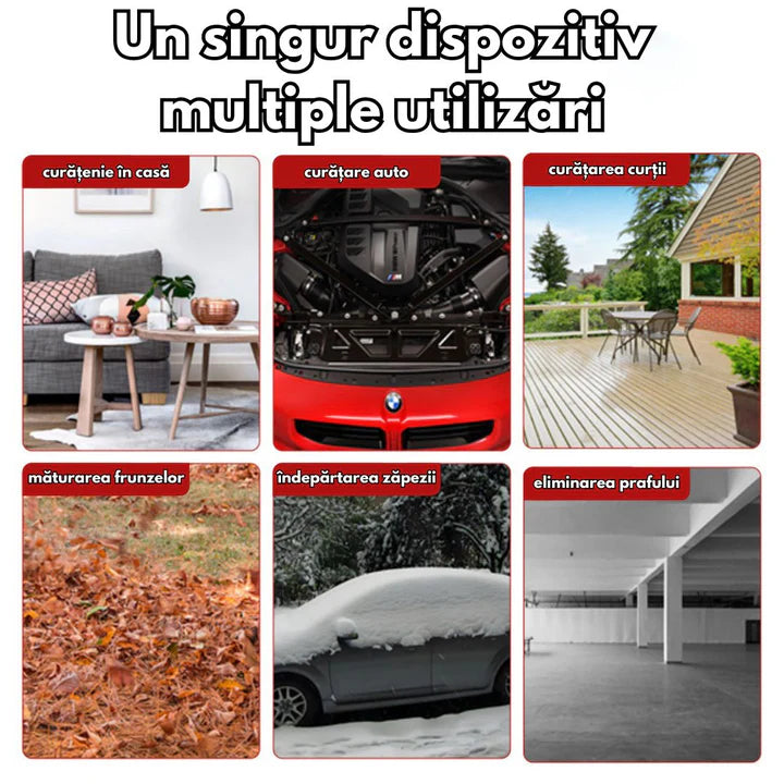 Turbo Suflanta Portabila 1050W, 33.000 RPM, viteza suflare 180 km/h, flux de aer 6 m³/min