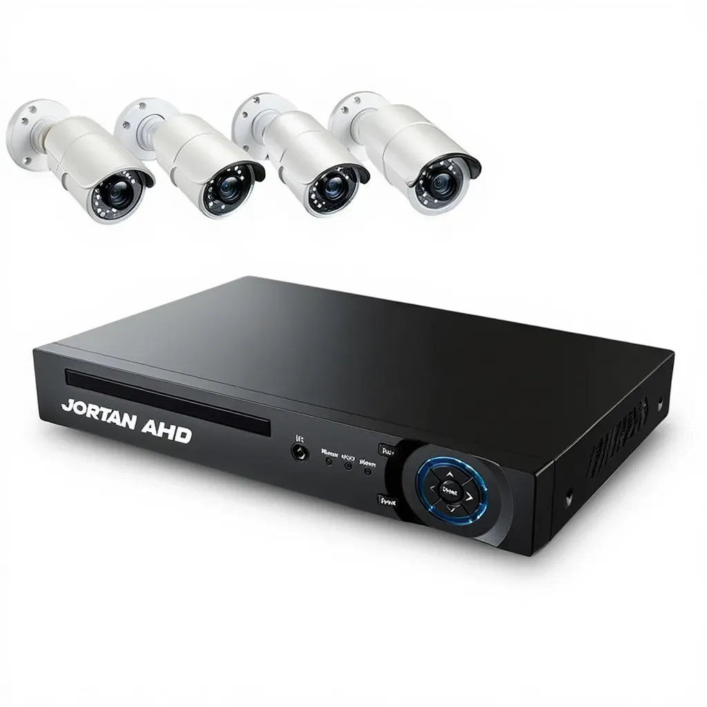 Kit CCTV 4 Camere, HDMI Unghi Larg Full HD Exterior/Interior cu DVR si Acces Mobil Aplicatie Telefon