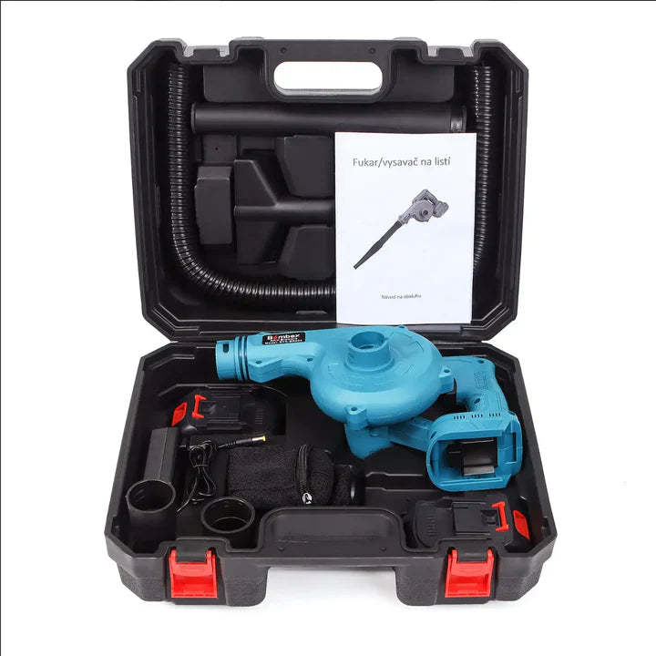 Suflanta Electrica Fara Fir 48V 1080W cu Functie Suflare si Aspirare + 2 Acumulatori