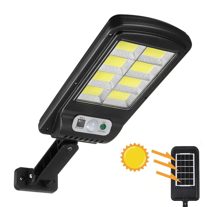 Kit 5 lampi solare JORTAN 100W 160 LED COB telecomanda IP65, Telecomanda si Senzor de Miscare
