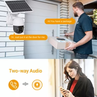 Kit Supraveghere 4 Camere Dasgut 4G, cu Slot SIM, Senzor de miscare,Night Vision +4 Carduri 32GB