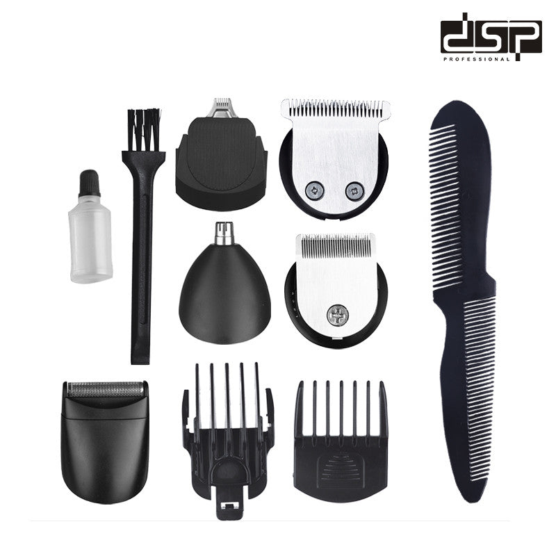 Aparat de Tuns si Ras Barba DSP 90210, Grooming Kit 6 in 1, Autonomie 45 min