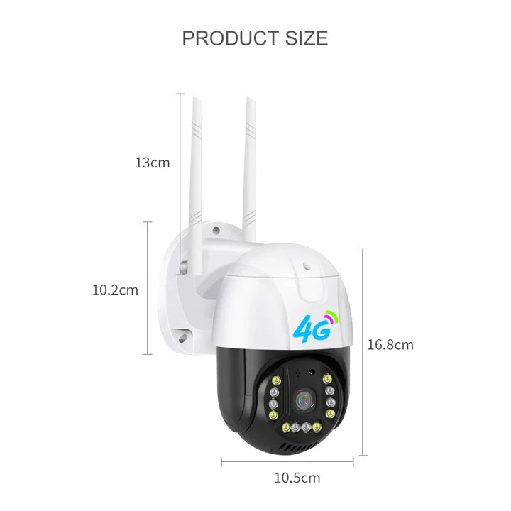 Camera de Securitate Smart 4G V380 Pro Dasgut – 3MP, Pan-Tilt, Audio Bidirecțional