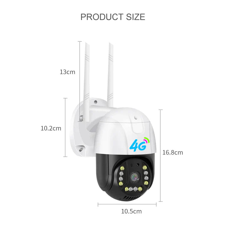 Kit Supraveghere 3 Camere Dasgut 4G, 3MP Audio Bidirectional ,V380 Pro, Suport ONVIF