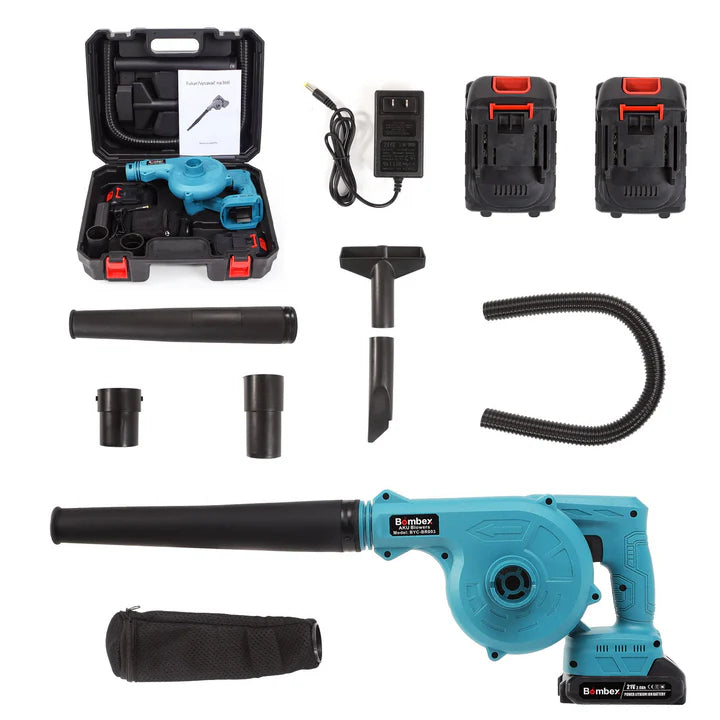 Suflanta Electrica Fara Fir 48V 1080W cu Functie Suflare si Aspirare + 2 Acumulatori