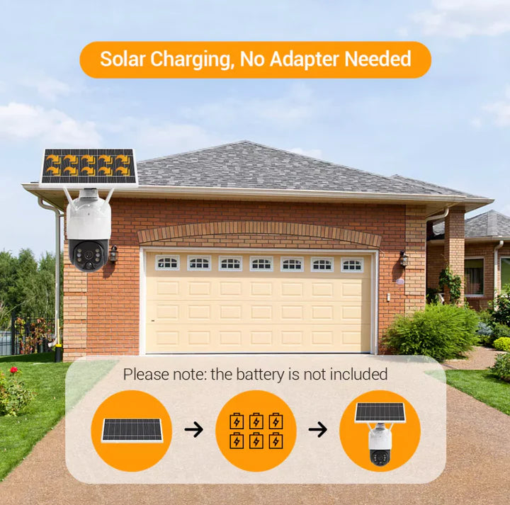 Camera Solar 4G Dasgut 3MP Full HD cu Viziune Nocturna Color si Control Aplicație