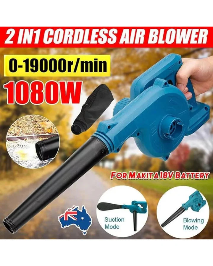 Suflanta Electrica Fara Fir 48V 1080W cu Functie Suflare si Aspirare + 2 Acumulatori