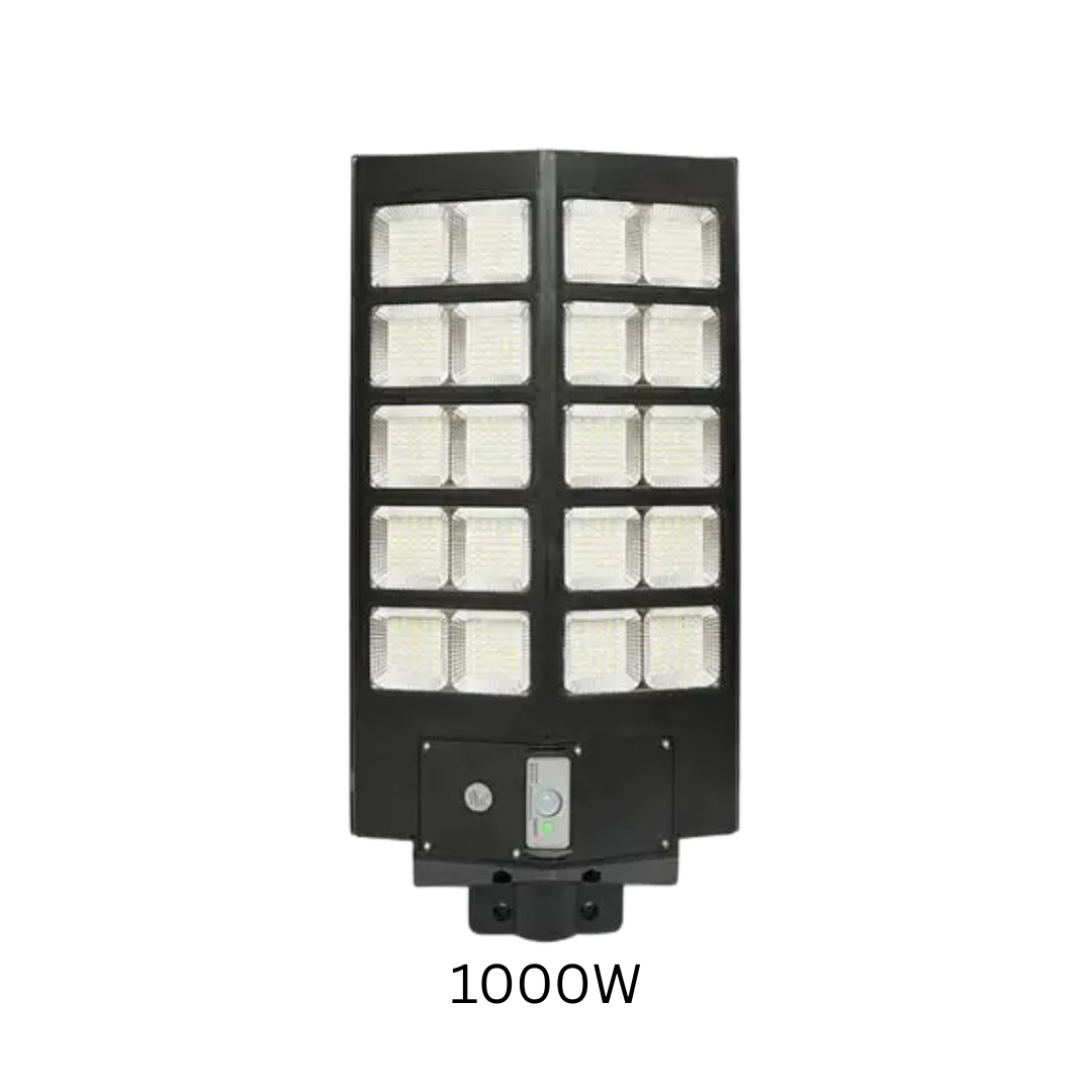 Kit Lampi Solare Stradale Duble – 600W / 800W / 1000W, 480 LED-uri Ultra Luminoase, cu Picior Metalic