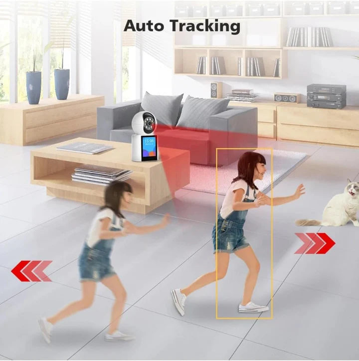 JORTAN Camera 3MP – Apeluri Video, Supraveghere Full HD cu Panoramare 355°, Viziune Nocturnă IR și Audio Bidirecțional