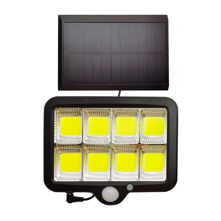 Lampa Solara 100 LED COB 100W, Senzor de Miscare IP65, Incarcare Solara,Rezistenta la Apa