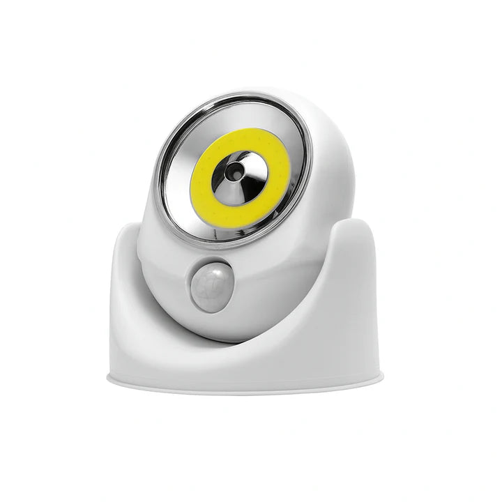 Kit 4 Lampi LED cu Senzor Miscare, Alimentare Baterii, Cap Rotativ 360