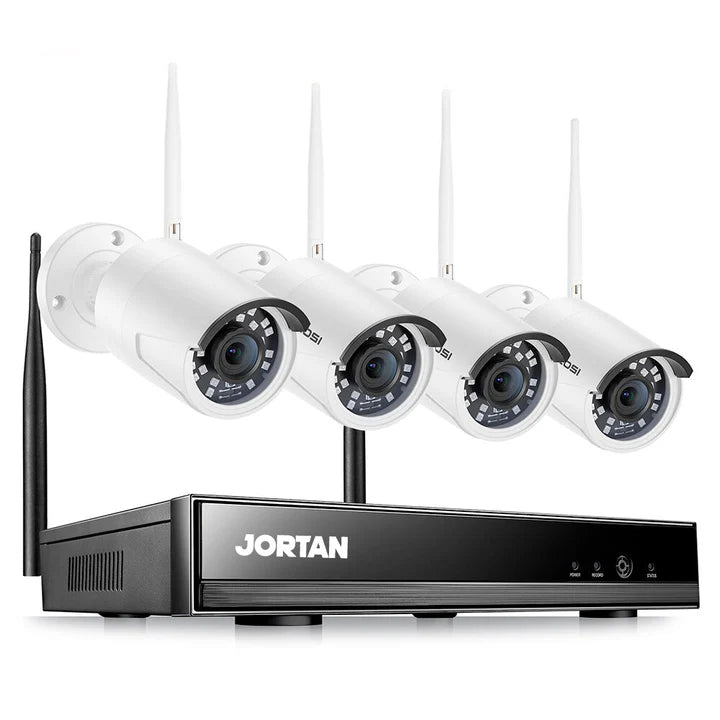 Kit CCTV Wireless 4 Camere Exterior/Interior cu Vizualizare Mobil, &nbsp;Inregistrare Detectare Miscare