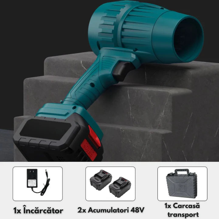 Turbo Suflanta Portabila 1050W, 33.000 RPM, viteza suflare 180 km/h, flux de aer 6 m³/min