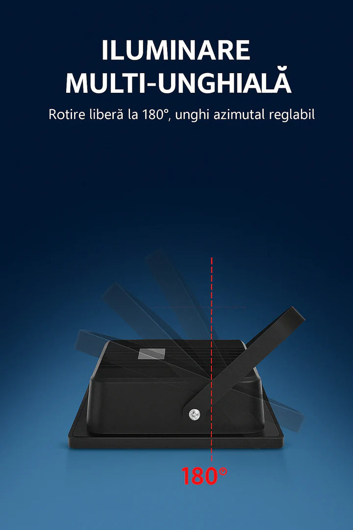 Lampa Solara Exterior 400W cu Panou Fotovoltaic si Telecomanda