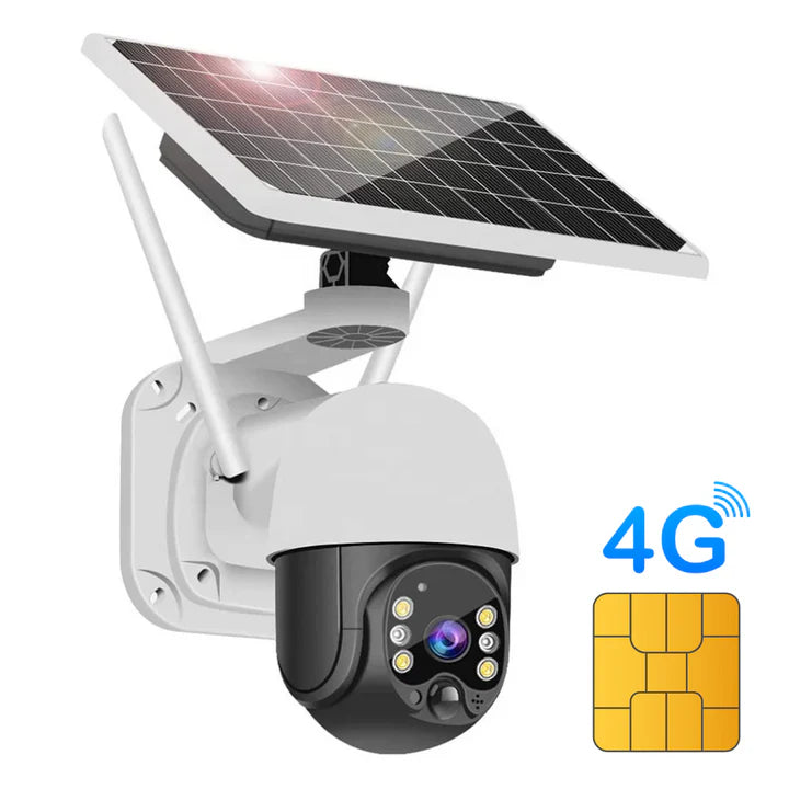 Camera Solar 4G Dasgut 3MP Full HD cu Viziune Nocturna Color si Control Aplicație