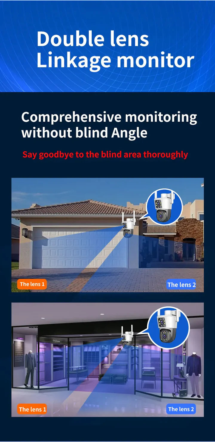 Kit 4 Camere Duale Jortan - 6MP Full HD 4K, WiFi-LAN, Tehnologie Avansata