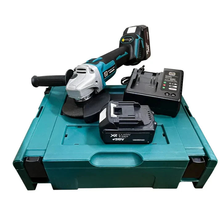 Flex Unghiular, 48V 8000mAh Disc 125mm, Maner si Cheie Incluse + 2 Baterii