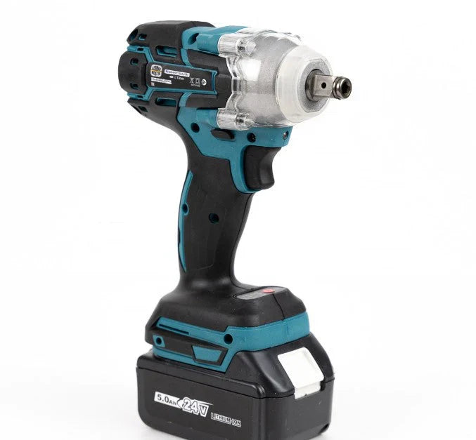 Mașină de Înșurubat cu Impact German Meister 48V, 380Nm, Adaptor Makita + 2 Acumulatori 48V