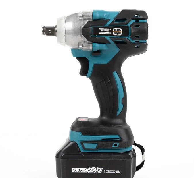 Mașină de Înșurubat cu Impact German Meister 48V, 380Nm, Adaptor Makita + 2 Acumulatori 48V