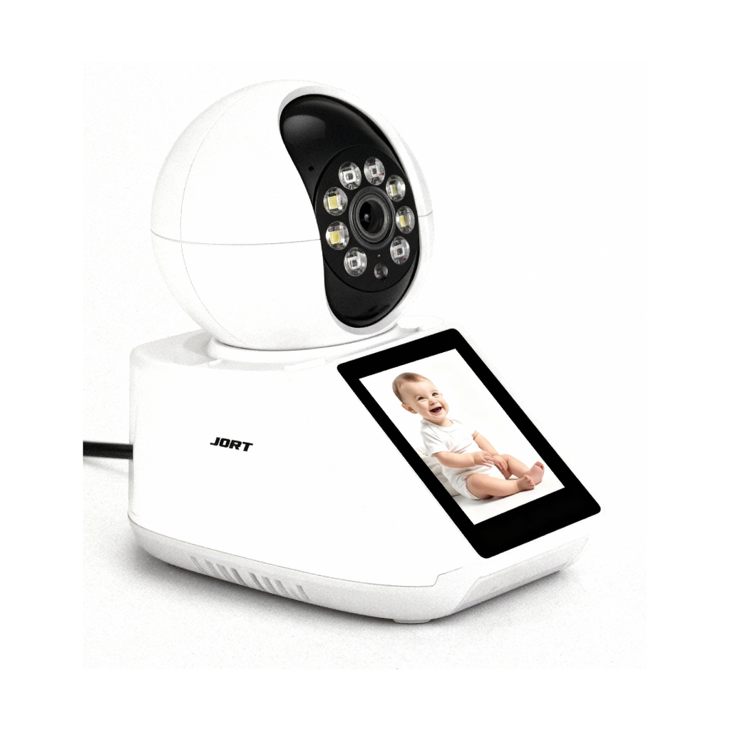 JORTAN Camera 3MP – Apeluri Video, Supraveghere Full HD cu Panoramare 355°, Viziune Nocturnă IR și Audio Bidirecțional