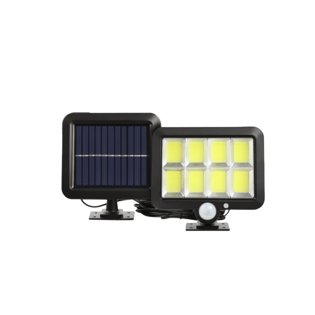 Lampa Solara 100 LED COB 100W, Senzor de Miscare IP65, Incarcare Solara,Rezistenta la Apa