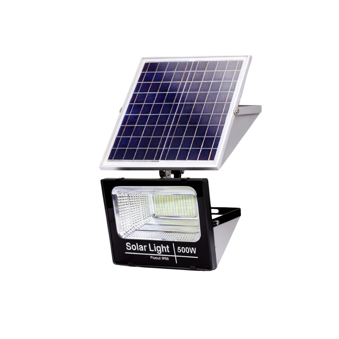 Lampa Solara Exterior 500W cu Panou Fotovoltaic si Telecomanda