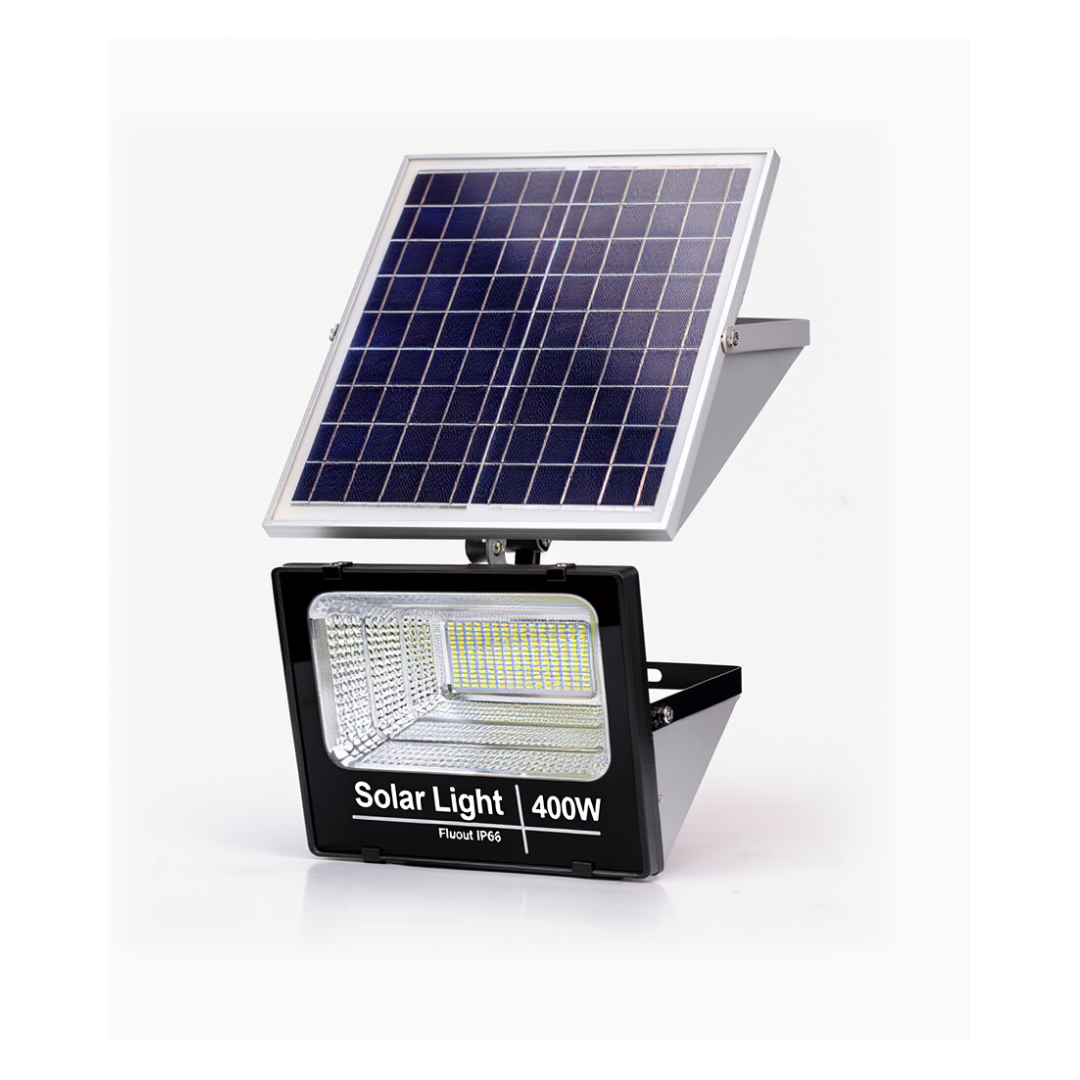 Lampa Solara Exterior 400W cu Panou Fotovoltaic si Telecomanda