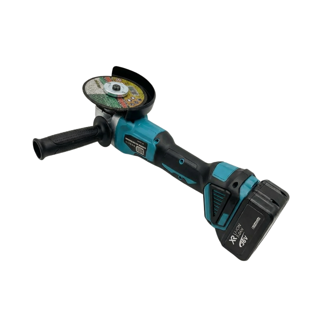 Flex Unghiular, 48V 8000mAh Disc 125mm, Maner si Cheie Incluse + 2 Baterii