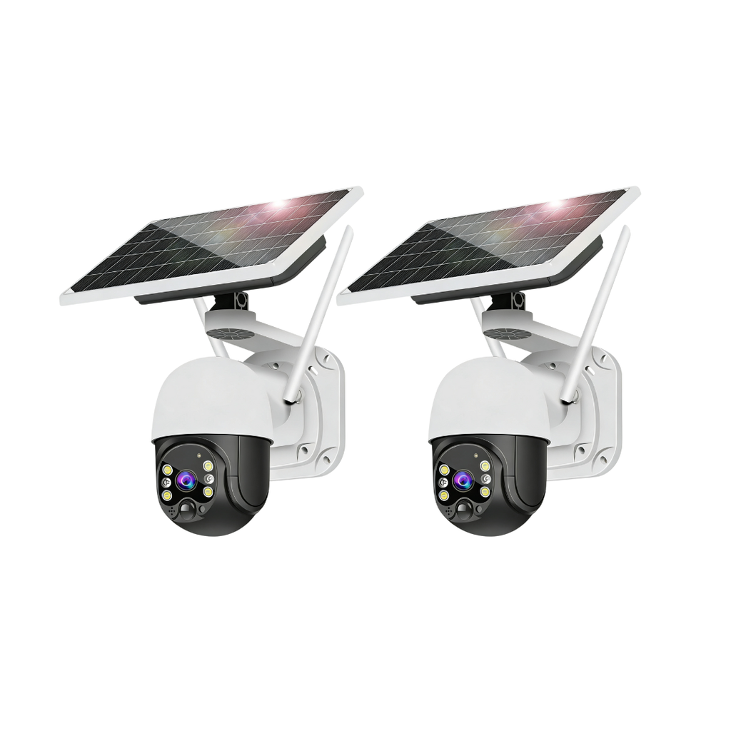 Kit 2 Camere 4G Dasgut 3MP Viziune Nocturna Color, Audio Bidirectional, Senzor de miscare