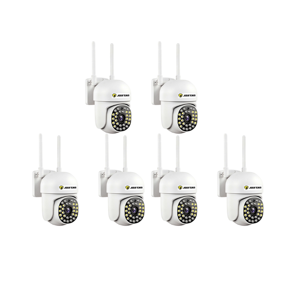 Kit 5 Camere Securitate WiFi JT-8161QJ Full HD Audio Bidirectional IP66, Viziune Nocturna 30M, 1080P