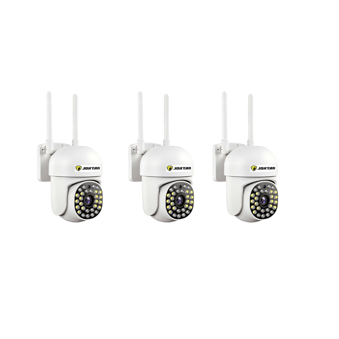 Kit 3 Camere Securitate WiFi JT-8161QJ Full HD Audio Bidirectional IP66, Viziune Nocturna 30M, 1080P