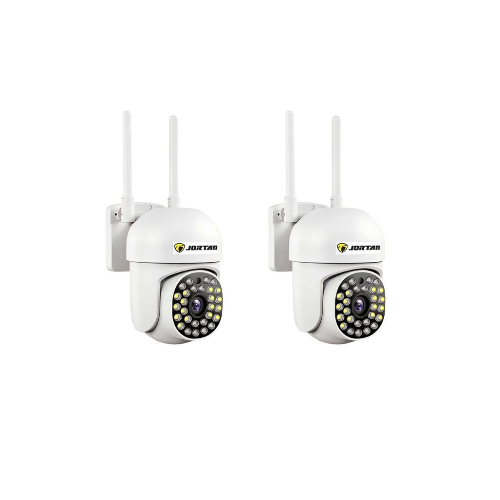 Kit 2 Camere Securitate WiFi JT-8161QJ Full HD Audio Bidirectional IP66, Viziune Nocturna 30M, 1080P