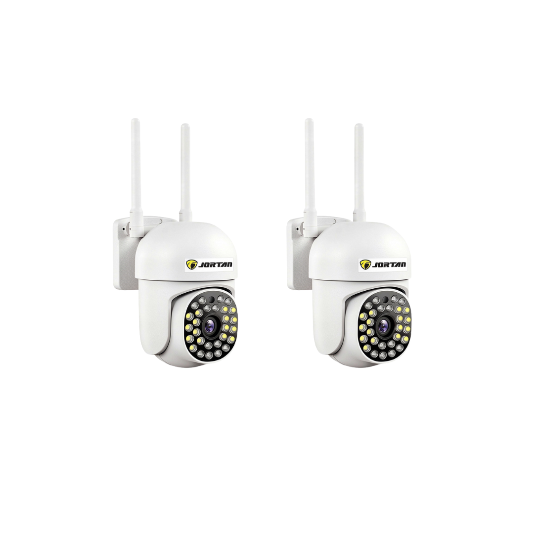 Kit 2 Camere Securitate WiFi JT-8161QJ Full HD Audio Bidirectional IP66, Viziune Nocturna 30M, 1080P