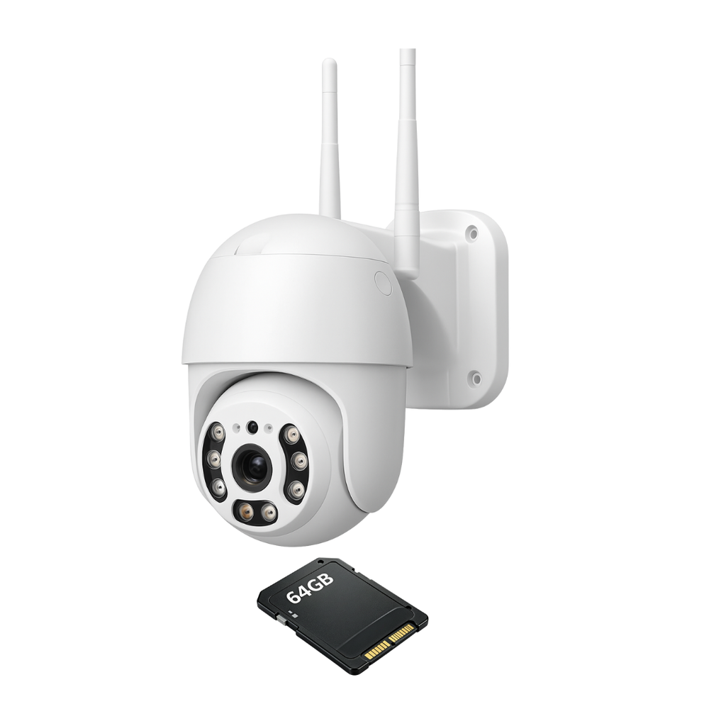 Camera Supraveghere Smart WiFi FULLHD 2MP Rotire 360° + Card 64GB