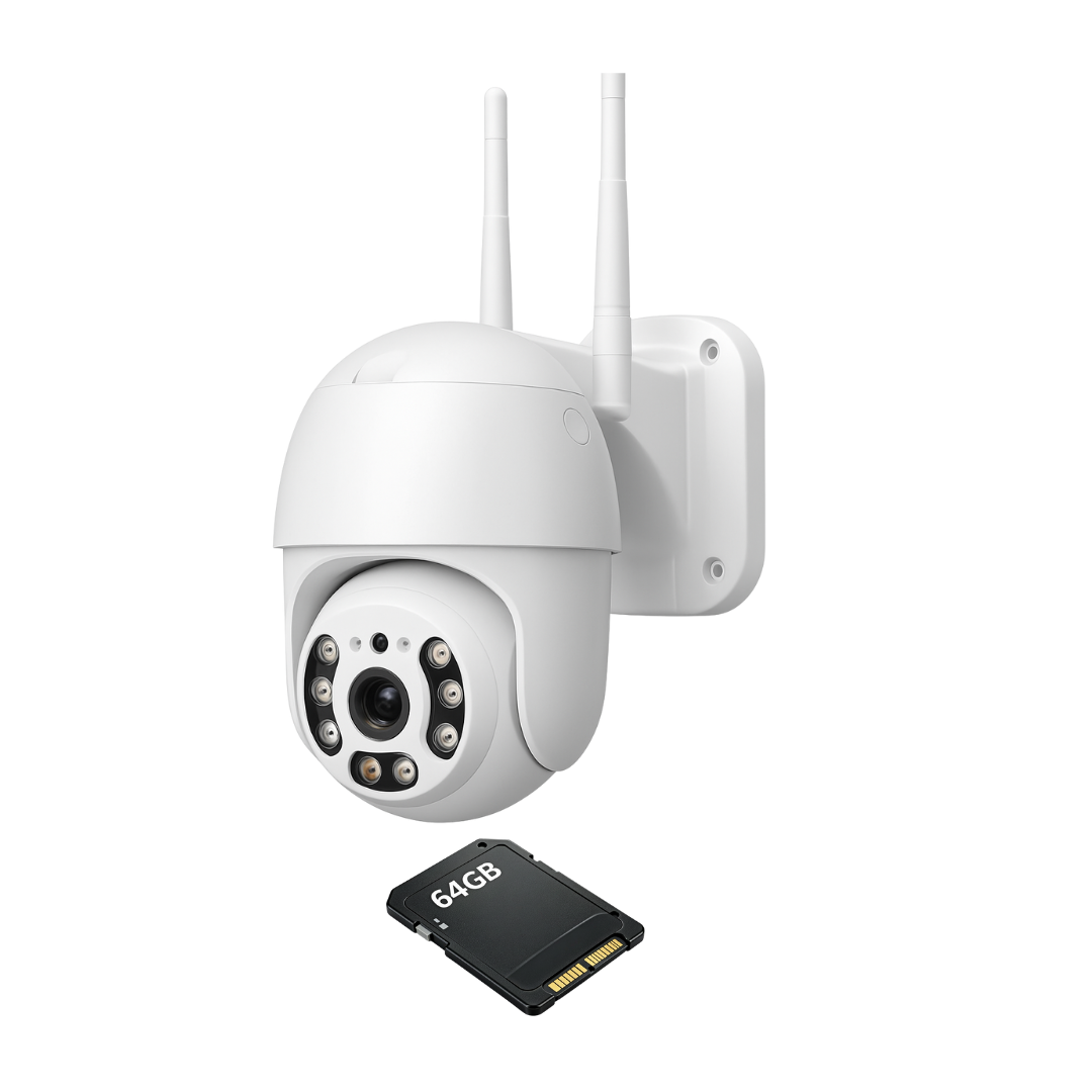 Camera Supraveghere Smart WiFi FULLHD 2MP Rotire 360° + Card 64GB