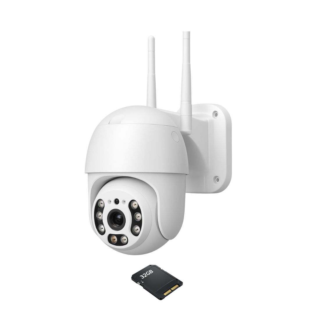 Camera Supraveghere Smart WiFi FULLHD 2MP Rotire 360° + Card 32GB