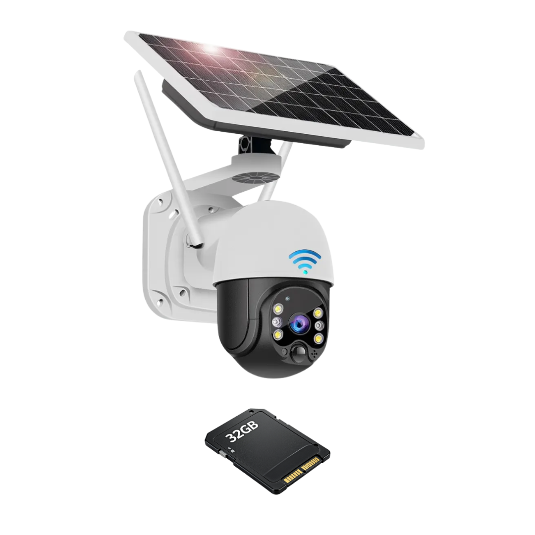 Camera Supraveghere Solara 4G Dasgut 3MP Night Vision Senzor Miscare + Card 32GB