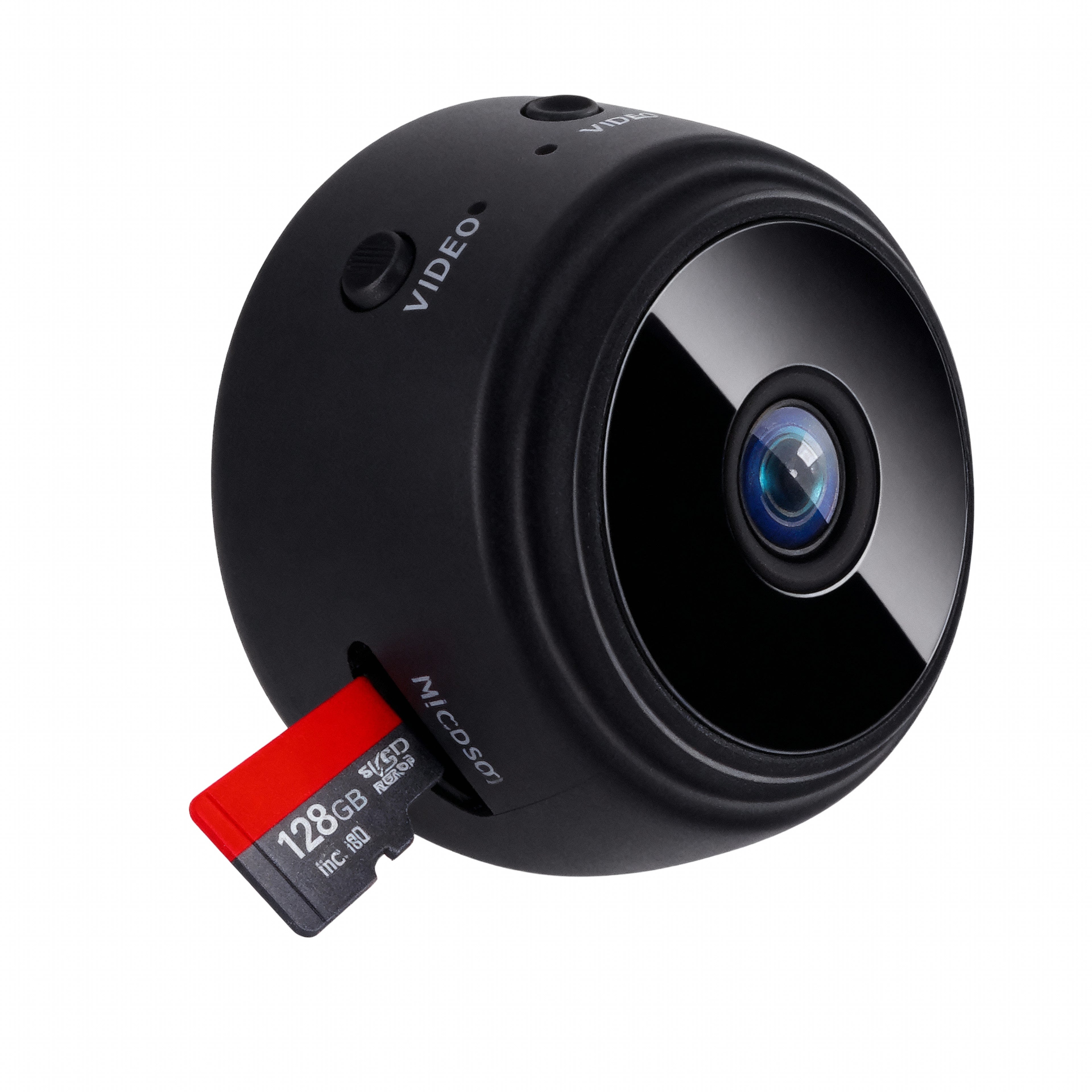 Mini Camera de Supraveghere WiFi 1080p – Discretie, Monitorizare Live si Stocare pe MicroSD, Suport Card 128GB,Vedere Nocturna