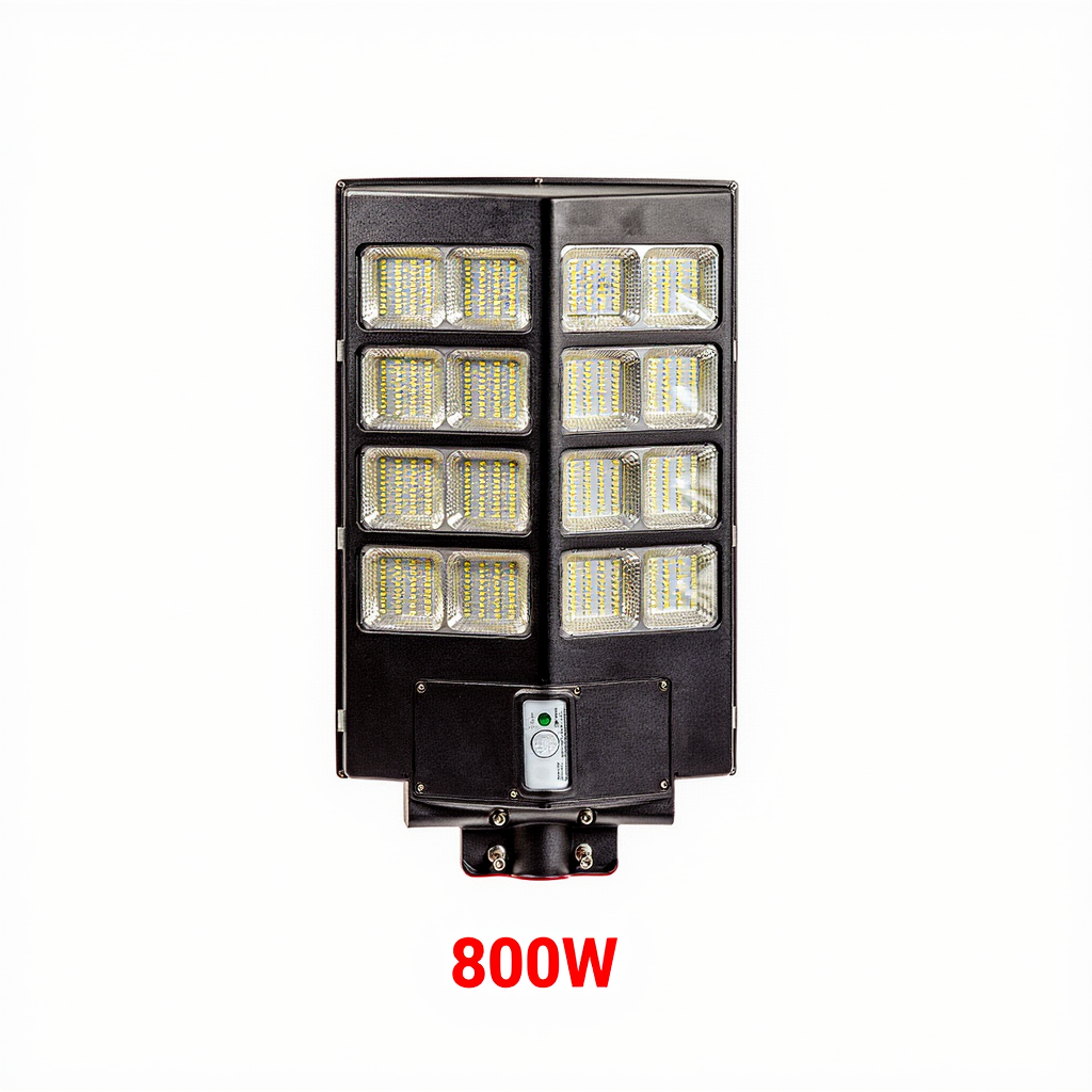 Kit Lampi Solare Stradale Duble – 600W / 800W / 1000W, 480 LED-uri Ultra Luminoase, cu Picior Metalic
