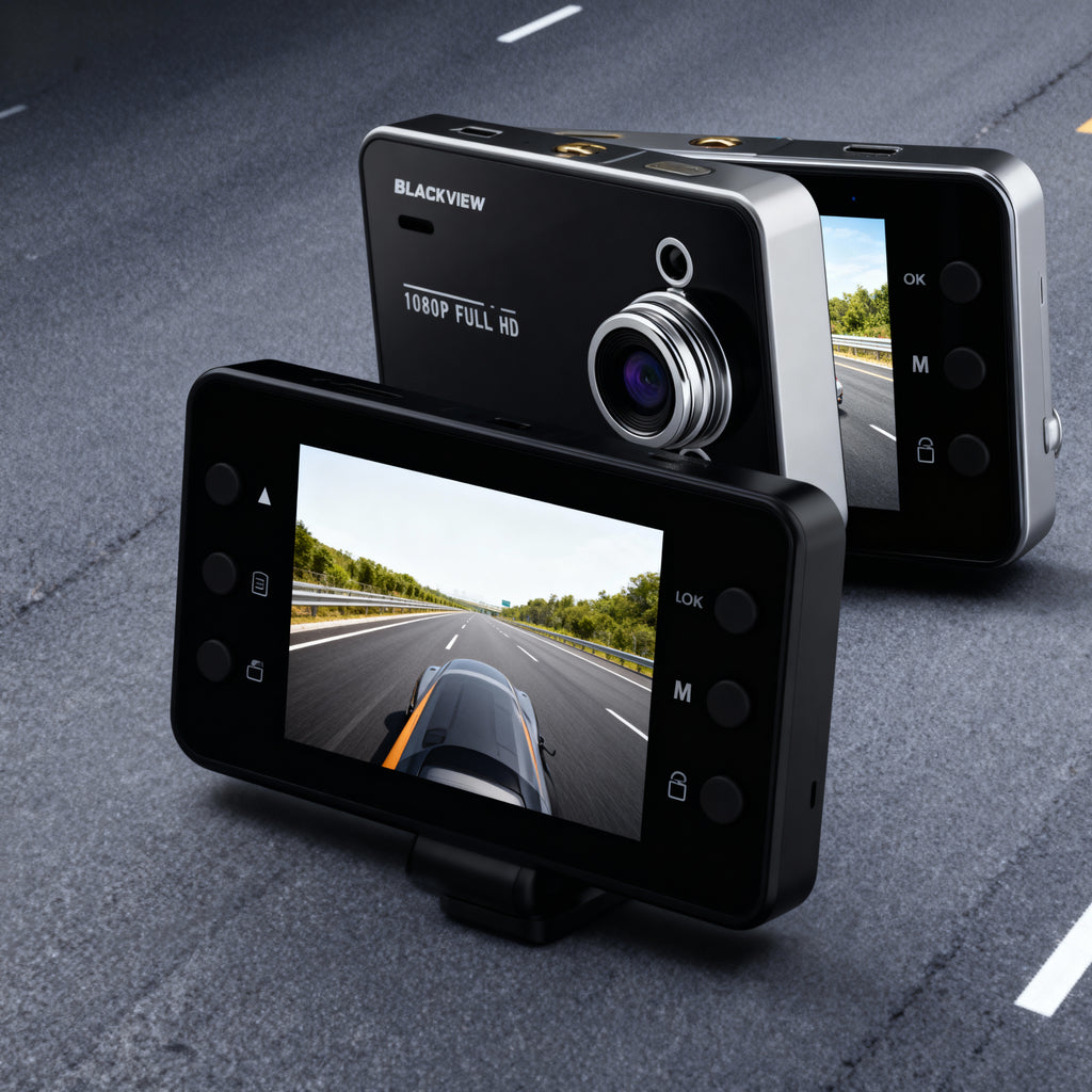 Camera Auto 1080p cu Senzor G, Detectie Miscare si LED IR Noaptea, Ecran TFT 2.7” si Unghi 140°