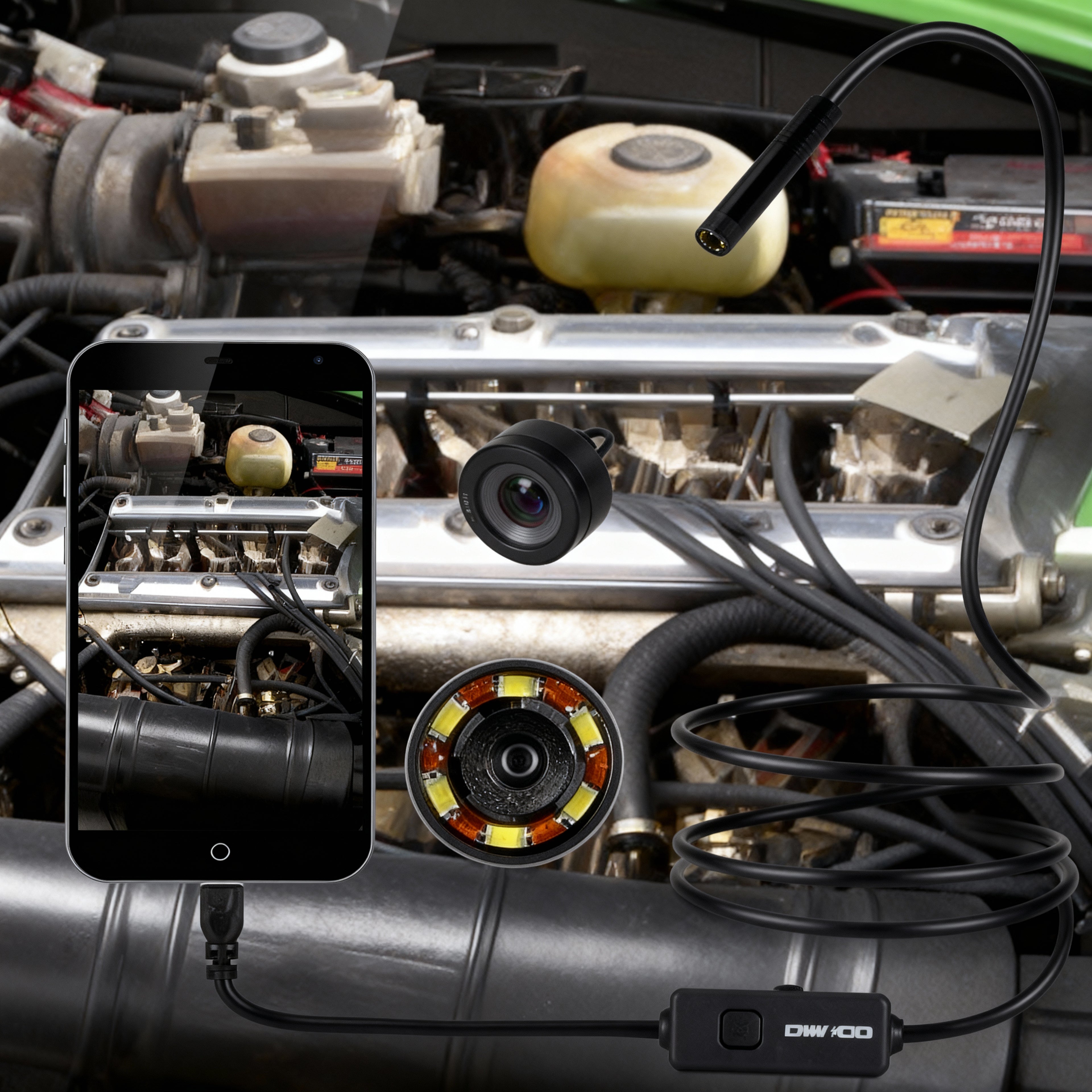 Camera Endoscop 2 in 1 HD Waterproof USB Android Windows