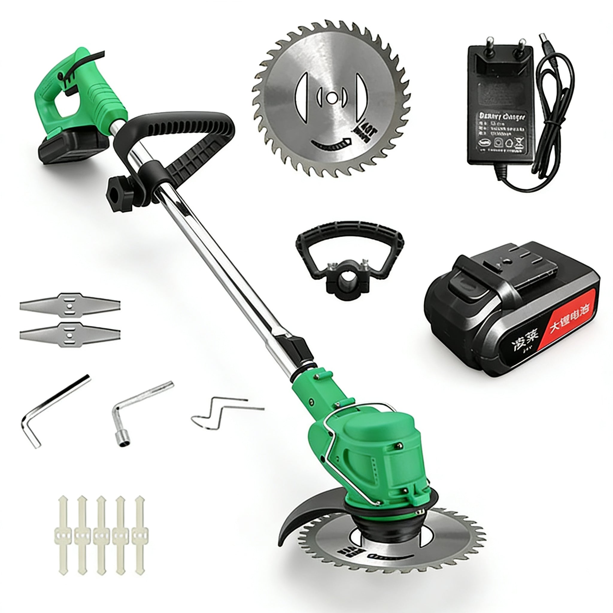 Motocoasa cu 2 acumulatori 48V, Autonomie 4 ore, 4000 MAH, Putere 800W