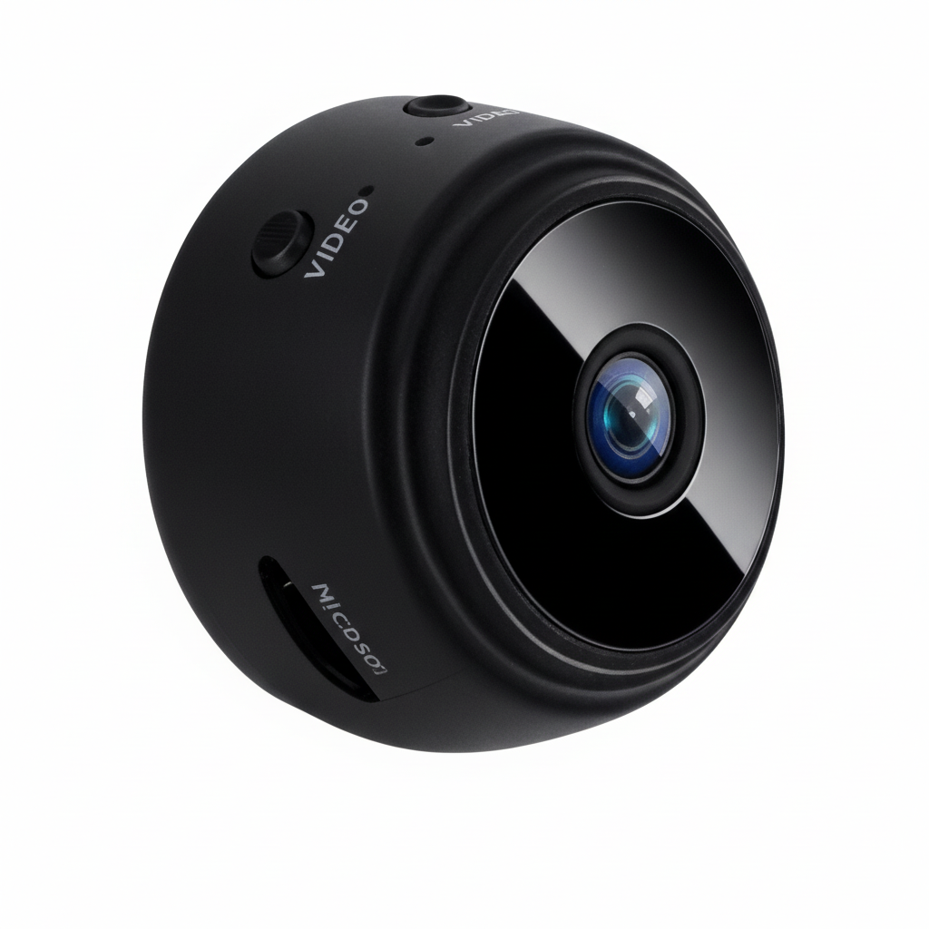 Mini Camera de Supraveghere WiFi 1080p – Discretie, Monitorizare Live si Stocare pe MicroSD, Suport Card 128GB,Vedere Nocturna