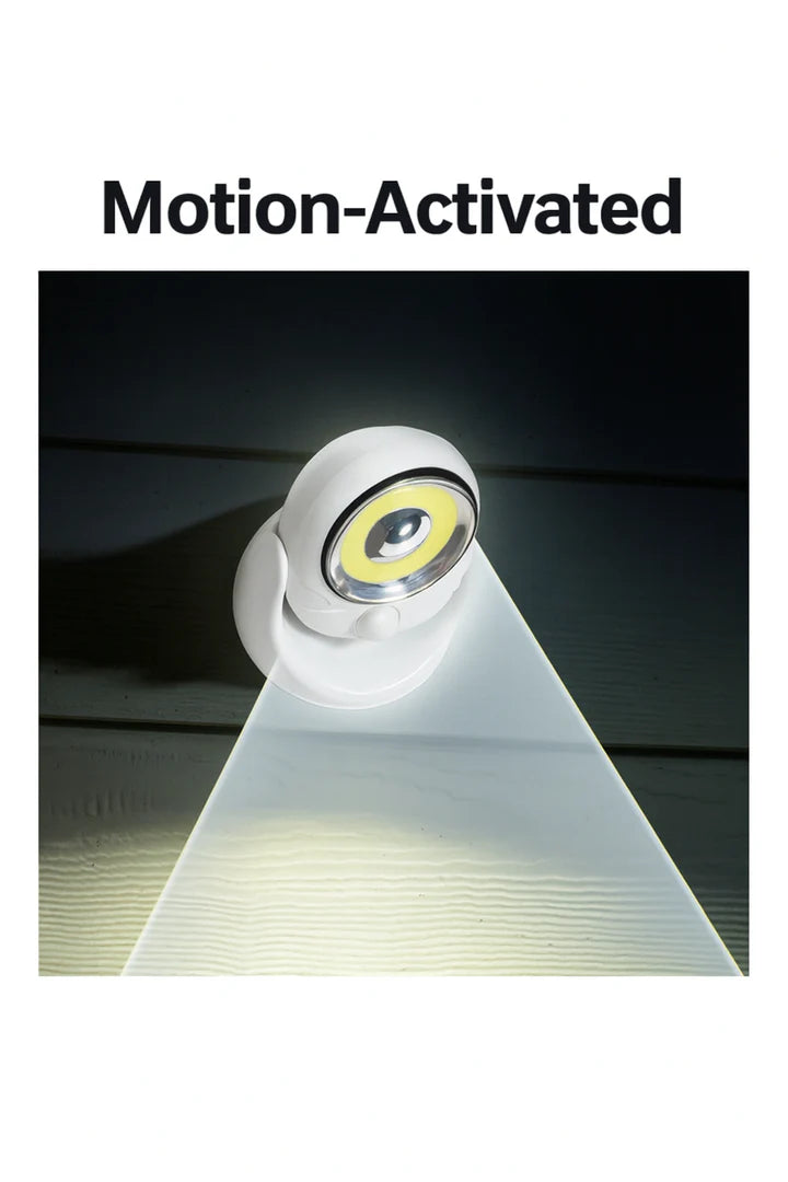 Kit 4 Lampi LED cu Senzor Miscare, Alimentare Baterii, Cap Rotativ 360