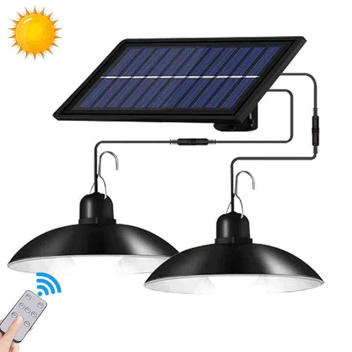 Sistem iluminat solar LED 50W cu 1 sau 2 becuri si autonomie 8 ore