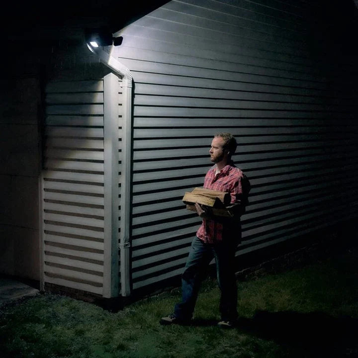 Set 2 Lampi cu Incarcare Solara, 150W LED-uri COB, Senzor de Miscare, Prindere pe Perete