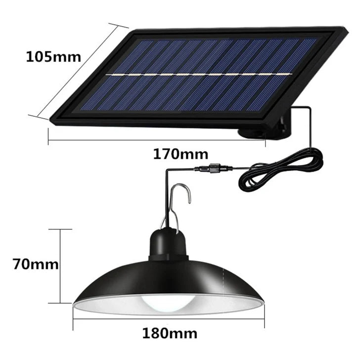 Sistem iluminat solar LED 50W cu 1 sau 2 becuri si autonomie 8 ore