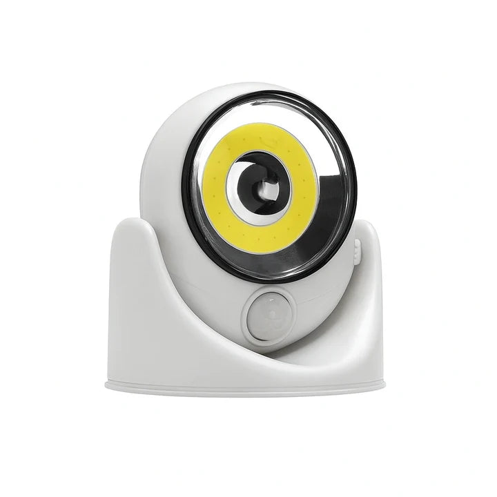 Kit 4 Lampi LED cu Senzor Miscare, Alimentare Baterii, Cap Rotativ 360